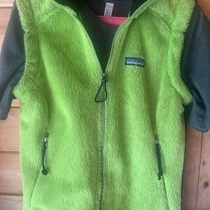 Patagonia Green Fuzzy Vest
